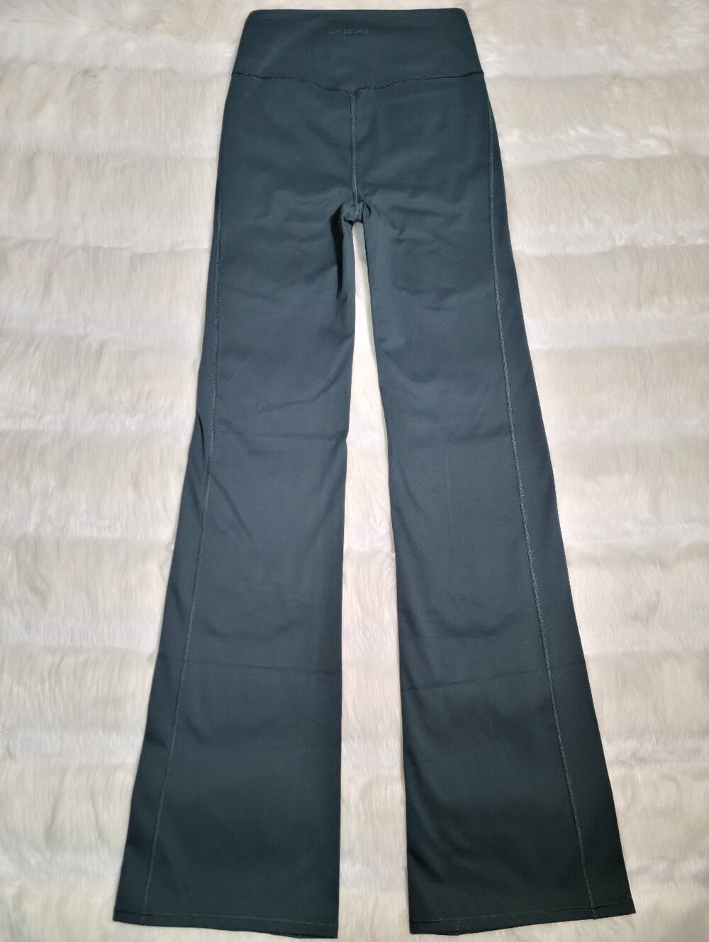 Nike SKIMS Matte Slim Flare Legging Dark Teal Women Small NEW - Picture 2 of 7